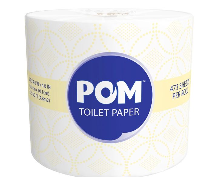 POM Toilet Paper 2-Ply (473 sheets/roll, 45 rolls)