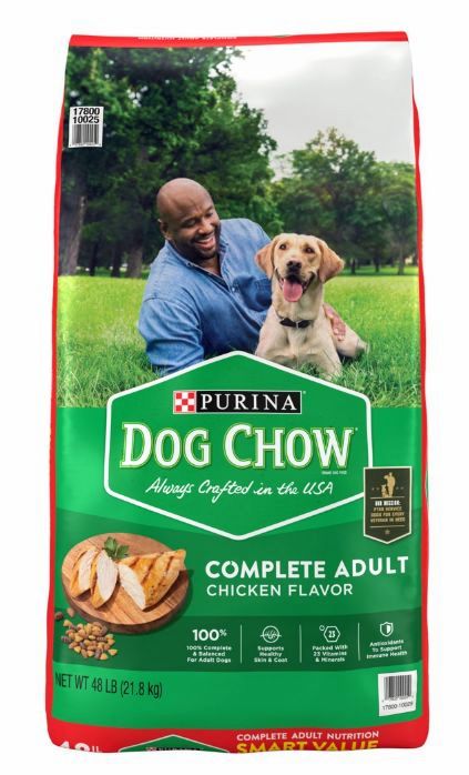 Purina Dog Chow Complete Adult Dry Dog Food, Chicken Flavor (48 lbs.)