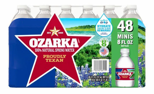 Ozarka 100% Natural Spring Water 8 oz., 48 pk.