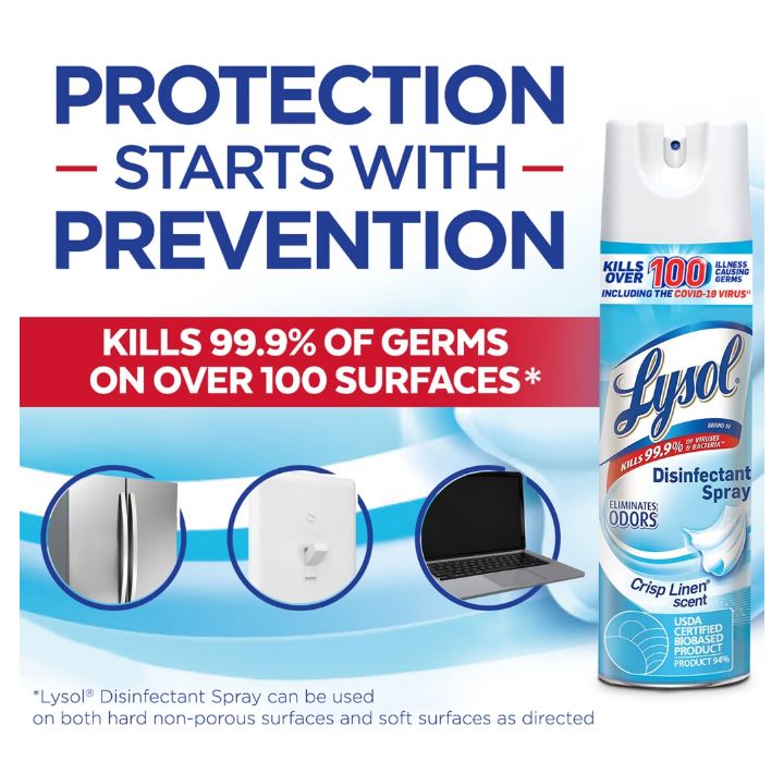 Lysol Disinfectant Spray 19 oz