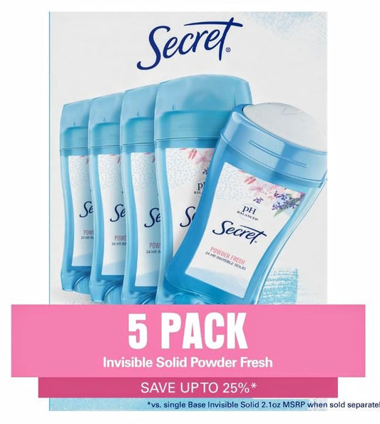 Secret Powder Fresh Deodorant (2.1 oz., 5 pk.)