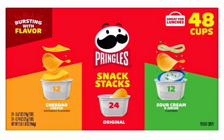 Pringles Potato Crisps Chips, Variety Pack, Snacks Stacks (33.8 oz. box, 48 ct.)