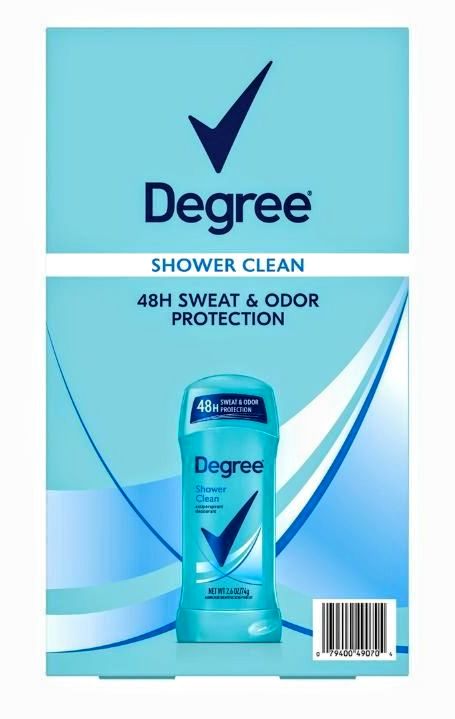 Degree Antiperspirant Deodorant, Shower Clean (2.6 oz., 5 pk.)