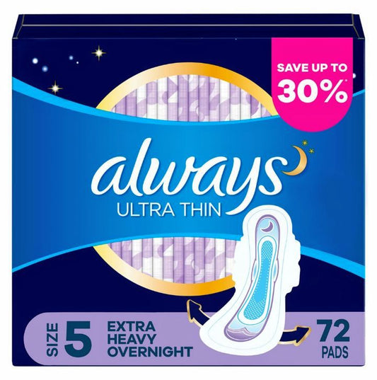 Always Ultra Thin Unscented Size 5 (72 ct.)