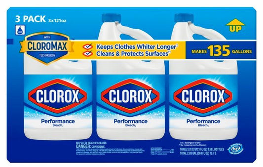 Clorox Performance Bleach (121 fl. oz./bottle, 3 pk.)