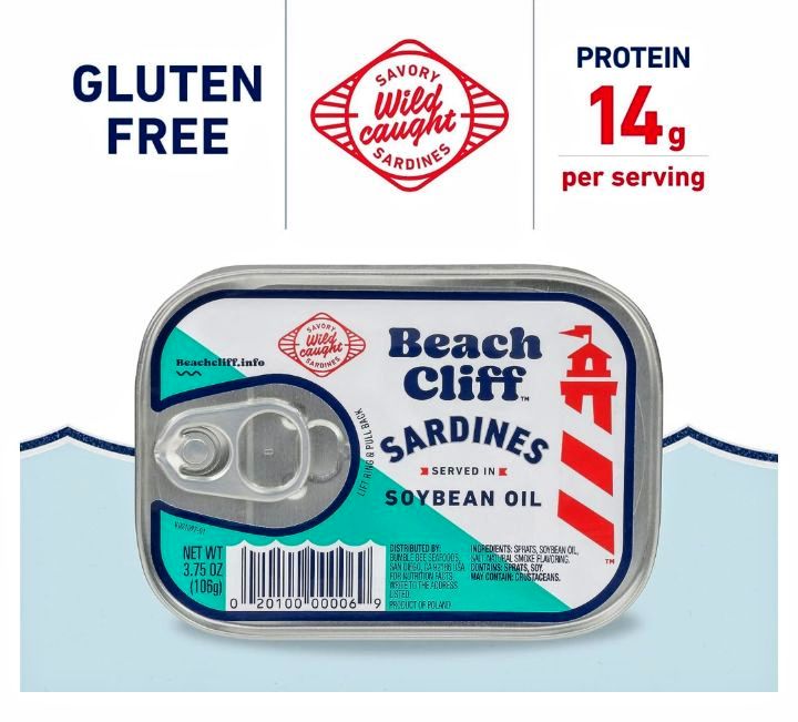 Beach Cliff Sardines in Soybean Oil (3.75 oz., 10 ct.)