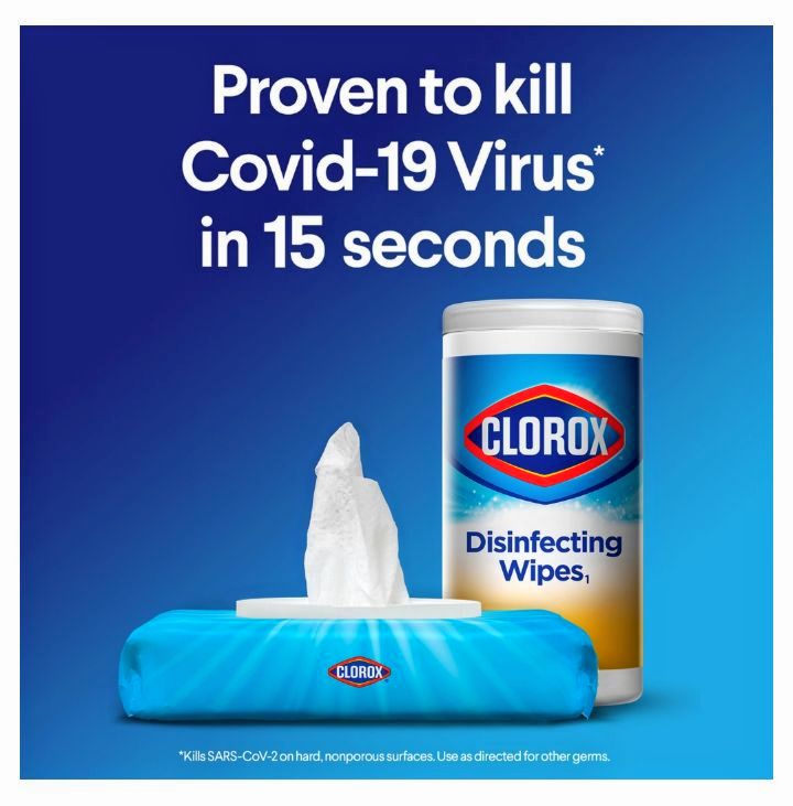 Clorox Disinfecting Cleaning Wipes 85 ct