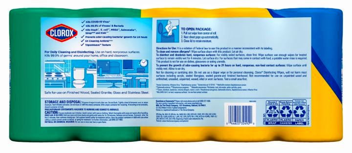 Clorox Disinfecting Cleaning Wipes 85 ct