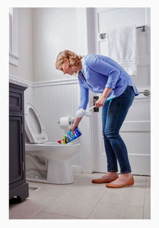 Clorox Toilet Bowl Cleaner with Bleach, Rain Clean 24 oz