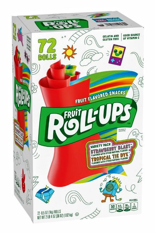 Fruit Roll-Ups Fruit Snacks Variety Pack (0.5 oz., 72 pk.)