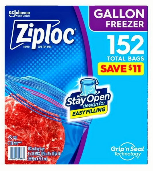 Ziploc Gallon Freezer Bags (152 ct.)