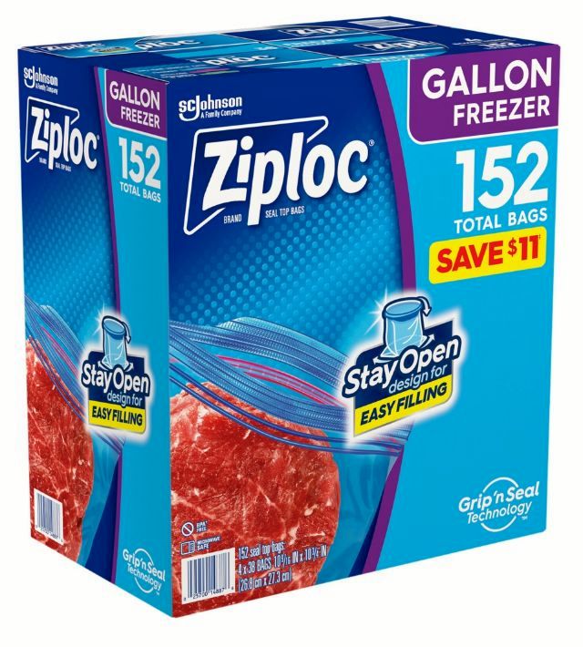 Ziploc Gallon Freezer Bags (152 ct.)