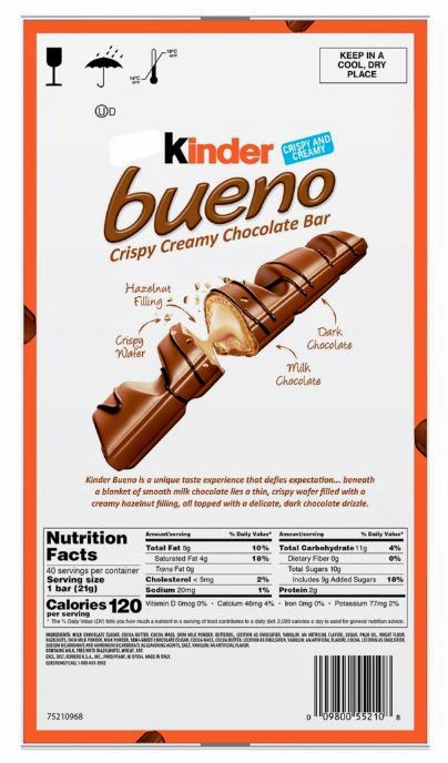 Kinder Bueno Chocolate Bars, 1.5 oz., 20 pk.