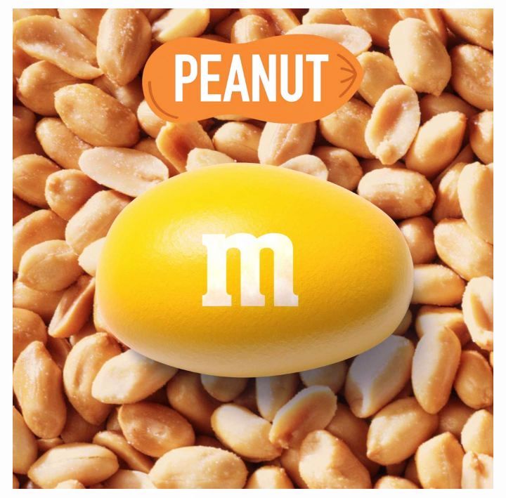 M&M'S Peanut Milk Chocolate Candy, Full Size, 1.74 oz., 48 pk.