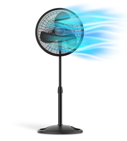 Lasko 16" Adjustable Pedestal 3-Speed Fan